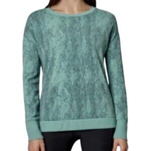 Mondetta Mint Green & Grey Snakeskin Print Sweatshirt Tunic Top - LNC
